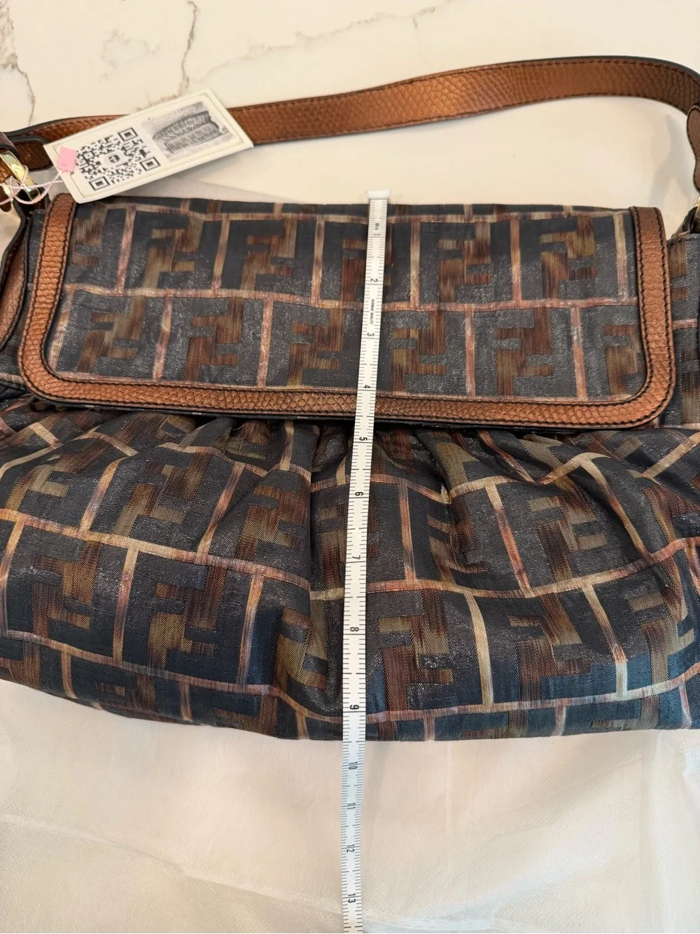 Fendi Zucca Forever Mama Shoulder Bag
